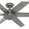 image:imageHunter Fan 52 inch Contemporary Matte Silver Finish Outdoor Ceiling Fan with 6 Blades Renewed