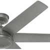 image:imageHunter Fan 52 inch Contemporary Matte Silver Finish Outdoor Ceiling Fan with 6 Blades Renewed