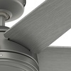 image:imageHunter Fan 52 inch Contemporary Matte Silver Finish Outdoor Ceiling Fan with 6 Blades Renewed