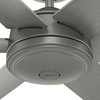 image:imageHunter Fan 52 inch Contemporary Matte Silver Finish Outdoor Ceiling Fan with 6 Blades Renewed
