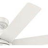 image:imageHunter Fan 52 inch IndoorOutdoor Fresh White Ceiling Fan with Light and Remote Control for Bedroom Living Room Dining Room Kitchen Office Patio CC5C23C75 Renewed