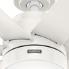 image:imageHunter Fan 52 inch IndoorOutdoor Fresh White Ceiling Fan with Light and Remote Control for Bedroom Living Room Dining Room Kitchen Office Patio CC5C23C75 Renewed