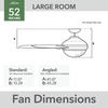 image:imageHunter Fan 52 inch IndoorOutdoor Fresh White Ceiling Fan with Light and Remote Control for Bedroom Living Room Dining Room Kitchen Office Patio CC5C23C75 Renewed