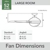 image:imageHunter Fan 52 inch IndoorOutdoor Matte Black Ceiling Fan with Light and Remote Control for Bedroom Living Room Dining Room Kitchen Office Patio CC5C15C35 Renewed