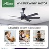 image:imageHunter Fan 52 inch IndoorOutdoor Matte Black Ceiling Fan with Light and Remote Control for Bedroom Living Room Dining Room Kitchen Office Patio CC5C15C35 Renewed