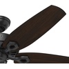 image:imageHunter Fan 52 inch Outdoor Ceiling Fan in New Bronze with 5 Stained Oak Fan Blades Renewed Matte Black