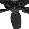 image:imageHunter Fan 52 inch Outdoor Ceiling Fan in New Bronze with 5 Stained Oak Fan Blades Renewed Matte Black