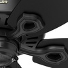 image:imageHunter Fan 52 inch Outdoor Ceiling Fan in New Bronze with 5 Stained Oak Fan Blades Renewed Matte Black