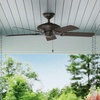 image:imageHunter Fan 52 inch Outdoor Ceiling Fan in New Bronze with Stainless Steel Hardware to Resist Rust 5 Blade Renewed
