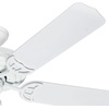 image:imageHunter Fan 52 inch Outdoor Ceiling Fan in White with Stainless Steel Hardware to Resist Rust 5 Blade Renewed