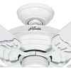 image:imageHunter Fan 52 inch Outdoor Ceiling Fan in White with Stainless Steel Hardware to Resist Rust 5 Blade Renewed