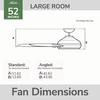 image:imageHunter Fan 52 inch Outdoor or Indoor Ceiling Fan with Pull Chain Black Ceiling Fan without Light For Patio Kitchen Garage Living Room Renewed