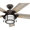 image:imageHunter Fan 54 in Outdoor Ceiling Fan with Light in Onyx Bengal Renewed