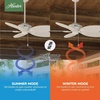 image:imageHunter Fan 54 inch Casual White Outdoor Ceiling Fan with 5 Blades Renewed