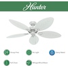 image:imageHunter Fan 54 inch Casual White Outdoor Ceiling Fan with 5 Blades Renewed
