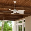 image:imageHunter Fan 54 inch Casual White Outdoor Ceiling Fan with 5 Blades Renewed