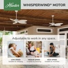 image:imageHunter Fan 54 inch Casual White Outdoor Ceiling Fan with 5 Blades Renewed