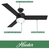 image:imageHunter Fan 54 inch Ceiling Fan with Lights and Remote Outdoor or Indoor Black Modern Ceiling Fan for Porch Living Room Office Kitchen Renewed