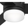 image:imageHunter Fan 54 inch Ceiling Fan with Lights and Remote Outdoor or Indoor Black Modern Ceiling Fan for Porch Living Room Office Kitchen Renewed