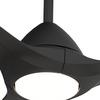 image:imageHunter Fan 56 inch Ceiling Fan with Light and Remote Outdoor or Indoor Matte Black Ceiling Fan for Porch Living Room Office Kitchen Garage 3 Blades Renewed