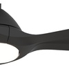 image:imageHunter Fan 56 inch Ceiling Fan with Light and Remote Outdoor or Indoor Matte Black Ceiling Fan for Porch Living Room Office Kitchen Garage 3 Blades Renewed
