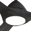 image:imageHunter Fan 56 inch Ceiling Fan with Light and Remote Outdoor or Indoor Matte Black Ceiling Fan for Porch Living Room Office Kitchen Garage 3 Blades Renewed