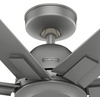 image:imageHunter Fan 60 Inch Casual Matte Silver Finish Outdoor Ceiling Fan With 7 Blades Renewed