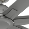 image:imageHunter Fan 60 Inch Casual Matte Silver Finish Outdoor Ceiling Fan With 7 Blades Renewed