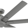 image:imageHunter Fan 60 Inch Casual Matte Silver Finish Outdoor Ceiling Fan With 7 Blades Renewed