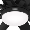 image:imageHunter Fan 60 inch Black Outdoor Ceiling Fan for Porch with LED Light and 10 Blades Farmhouse Ceiling Fan for Living Room Bedroom Kitchen Renewed