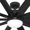 image:imageHunter Fan 60 inch Black Outdoor Ceiling Fan for Porch with LED Light and 10 Blades Farmhouse Ceiling Fan for Living Room Bedroom Kitchen Renewed