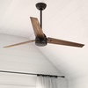 image:imageHunter Fan 60 inch Ceiling Fan with No Light Outdoor or Indoor Bronze Ceiling Fan with 3 Blades for Porch Living Room Office Kitchen Garage Renewed
