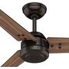 image:imageHunter Fan 60 inch Ceiling Fan with No Light Outdoor or Indoor Bronze Ceiling Fan with 3 Blades for Porch Living Room Office Kitchen Garage Renewed