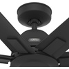 image:imageHunter Fan 60 inch Ceiling Fan with No Light Outdoor or Indoor Matte Black Ceiling Fan for Porch Living Room Office Kitchen Garage 7 Blades Renewed