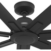 image:imageHunter Fan 60 inch Ceiling Fan with No Light Outdoor or Indoor Matte Black Ceiling Fan for Porch Living Room Office Kitchen Garage 7 Blades Renewed
