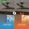image:imageHunter Fan 60 inch Ceiling Fan with No Light Outdoor or Indoor White Black Ceiling Fan with 3 Blades for Porch Living Room Office Kitchen Garage RenewedBronze