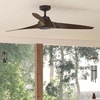 image:imageHunter Fan 60 inch Ceiling Fan with No Light Outdoor or Indoor White Black Ceiling Fan with 3 Blades for Porch Living Room Office Kitchen Garage RenewedBronze