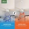 image:imageHunter Fan 60 inch Ceiling Fan with No Light Outdoor or Indoor White Ceiling Fan with 3 Blades for Porch Living Room Office Kitchen Garage Renewed
