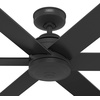 image:imageHunter Fan 60 inch Ceiling Fan with No Light and Remote Outdoor or Indoor Black Ceiling Fan for Porch Living Room Office Kitchen Garage 6 Blades Renewed