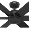 image:imageHunter Fan 72 Inch Black IndoorOutdoor Ceiling fan with Remote for Porch Living Room Office Kitchen Renewed