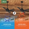 image:imageHunter Fan 72 Inch Black IndoorOutdoor Ceiling fan with Remote for Porch Living Room Office Kitchen Renewed