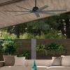 image:imageHunter Fan 72 inch Ceiling Fan with No Light Outdoor or Indoor Black Ceiling Fan for Porch Living Room Office Kitchen Garage 7 Blades Renewed