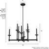 image:imageHunter Fan Company 19054 Briargrove Chandelier Matte Black