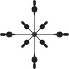 image:imageHunter Fan Company 19054 Briargrove Chandelier Matte Black