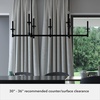 image:imageHunter Fan Company 19056 Briargrove Linear Chandelier Matte Black