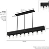 image:imageHunter Fan Company 19060 Donelson Linear Chandelier Rustic IronNatural Iron