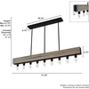 image:imageHunter Fan Company 19060 Donelson Linear Chandelier Rustic IronRustic Iron