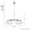 image:imageHunter Fan Company 19062 Saddle Creek Chandelier Brushed Nickel