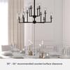 image:imageHunter Fan Company 19530 Kerrison Chandelier Natural Black Iron
