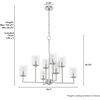 image:imageHunter Fan Company 19533 Kerrison Chandelier Brushed Nickel